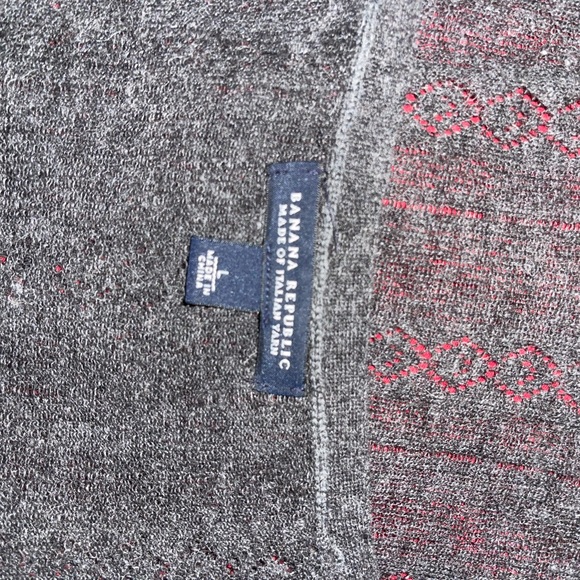 Lovely grey lightweight sweater. Banana Republic. Alpaca/nylon/wool. Size L - Picture 9 of 9